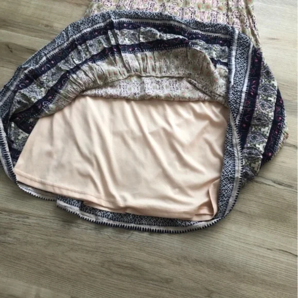 Doe & Rae Pink Ruffled Tiered Halter Sundress - Picture 2 of 8